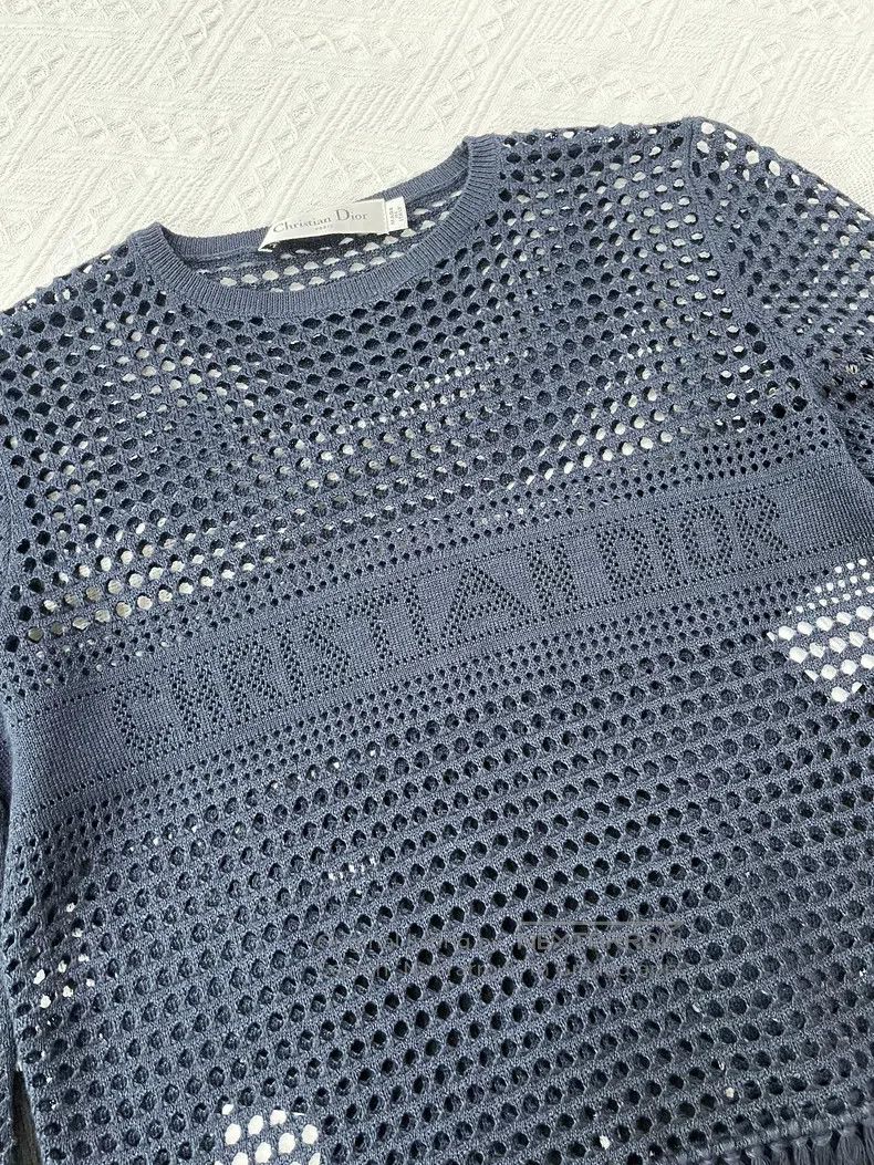 Dior Dior Hollow-out embroidery letter logo tassel knitted long Size XS / US 0-2 / IT 36-38 - 2 Thumbnail