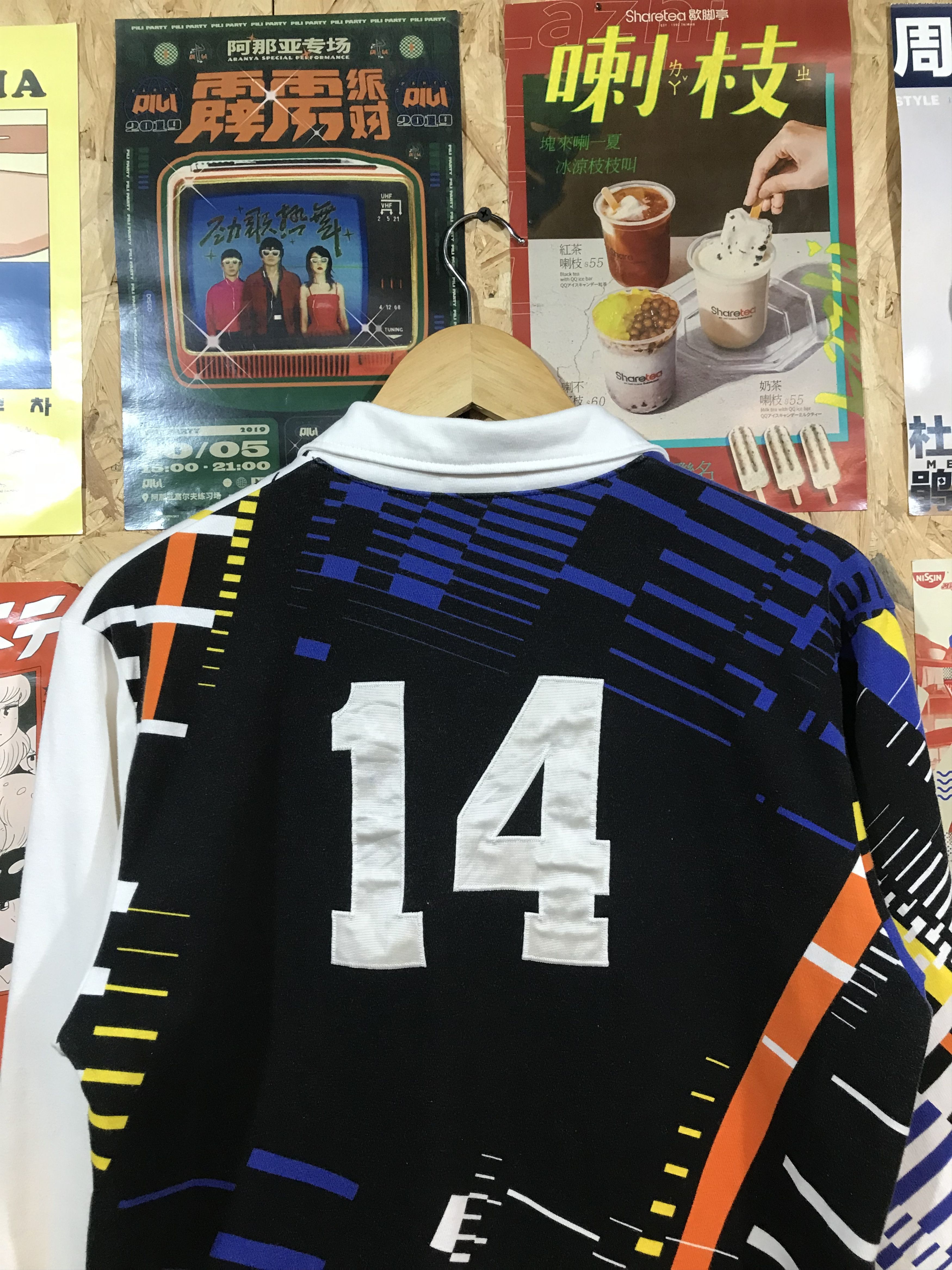 Asics Vintage Asics Japan Hesaka 14 Long Sleeve Football Shirt Size US S / EU 44-46 / 1 - 9 Thumbnail