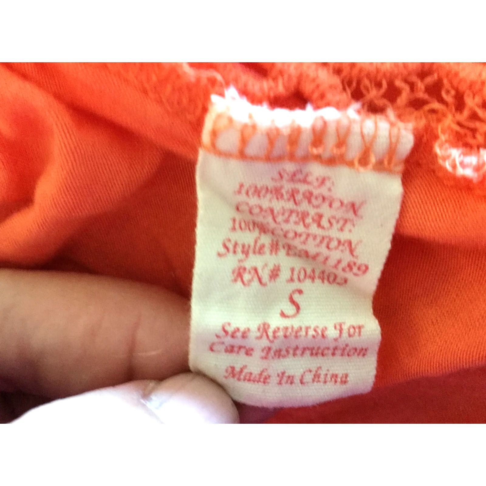 Vintage E M Blouse Women Small Orange Sleeveless Knit Top Sexy Womens Size XS / US 0-2 / IT 36-38 - 5 Thumbnail