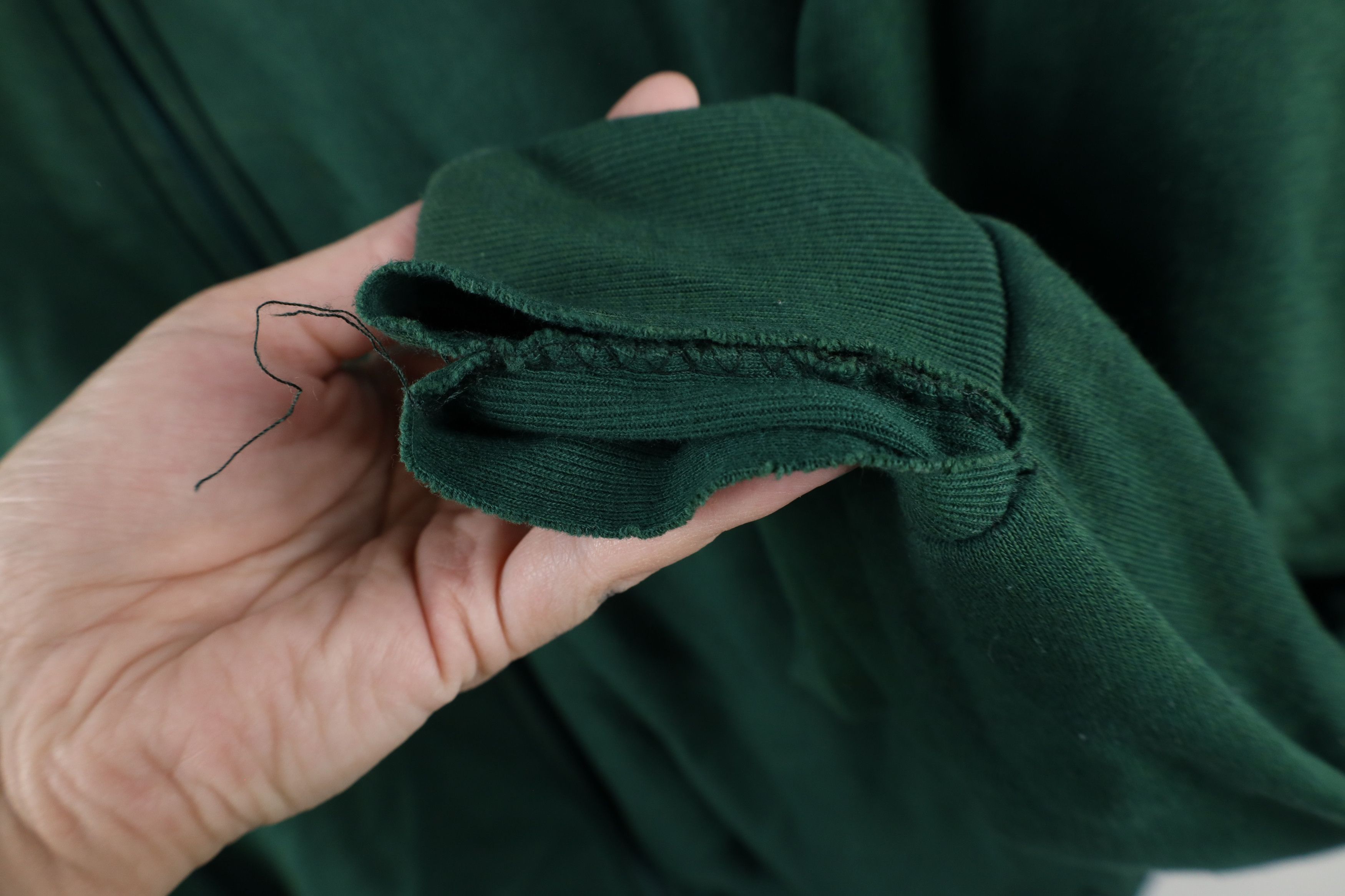 Vintage Vintage 90s Streetwear Thermal Waffle Knit Lined Hoodie Size US XXL / EU 58 / 5 - 4 Thumbnail