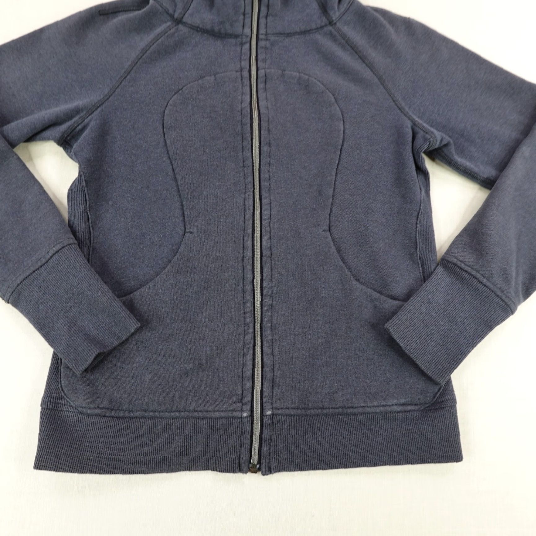Lululemon VINTAGE Lululemon Hoodie Womens 8 Blue Scuba Full Zip Sweatshirt Activewear Casual Outdoor Size M / US 6-8 / IT 42-44 - 3 Thumbnail