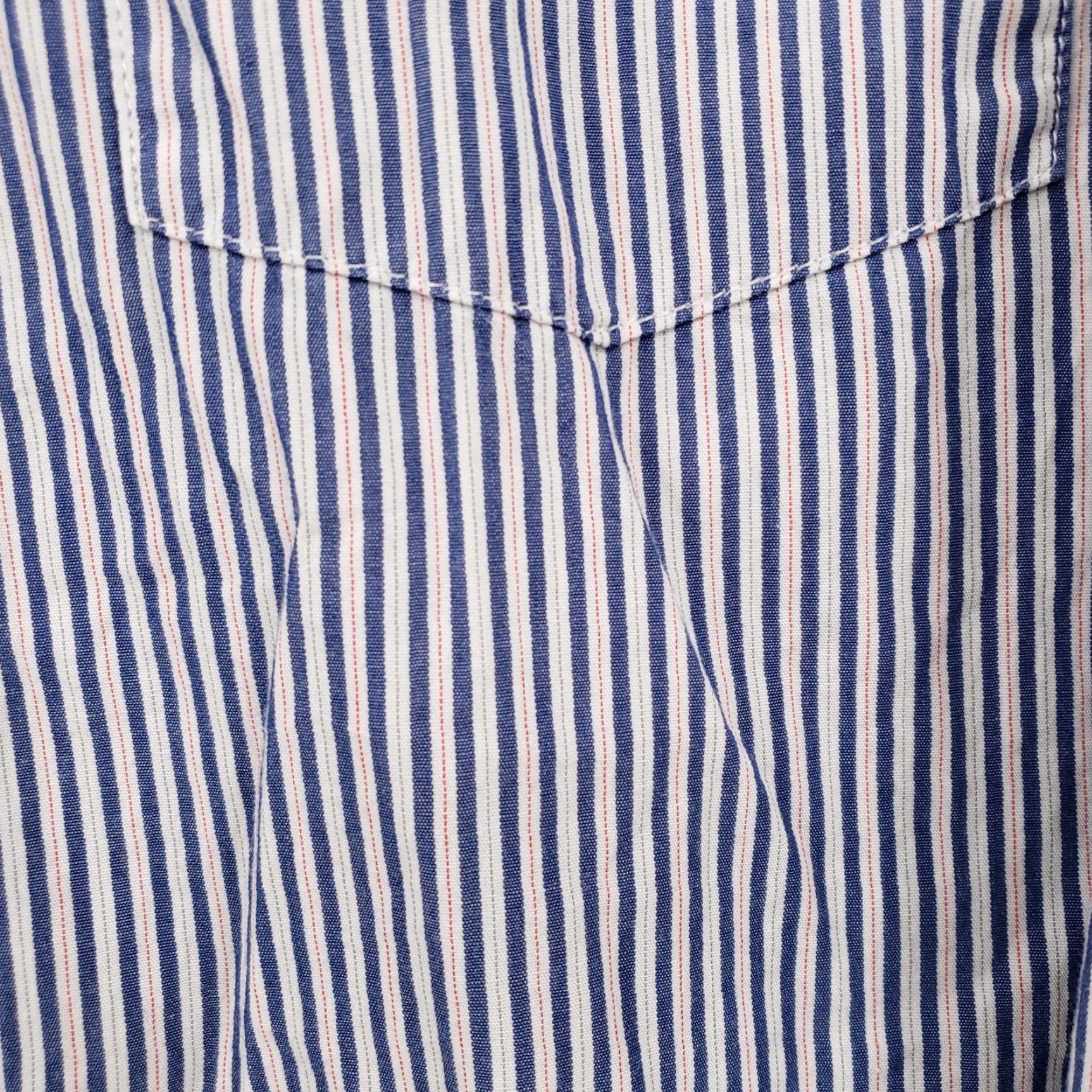 Gap Gap Shirt Mens L Large Button-Up Blue Striped Pocket Long Sleeve Business Casual Size US L / EU 52-54 / 3 - 7 Thumbnail