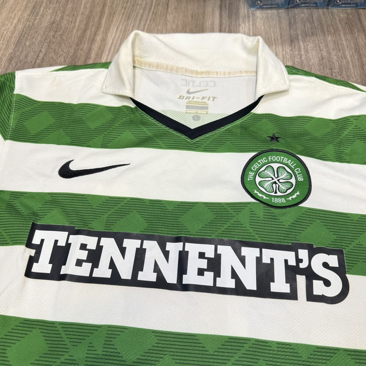 Nike Celtic 10/12 home shirt #11 Cha Size US L / EU 52-54 / 3 - 3 Thumbnail