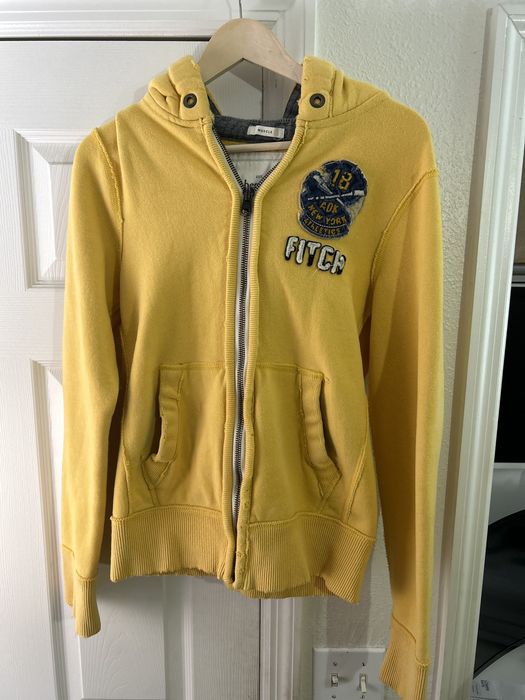 Abercrombie and fitch yellow on sale hoodie