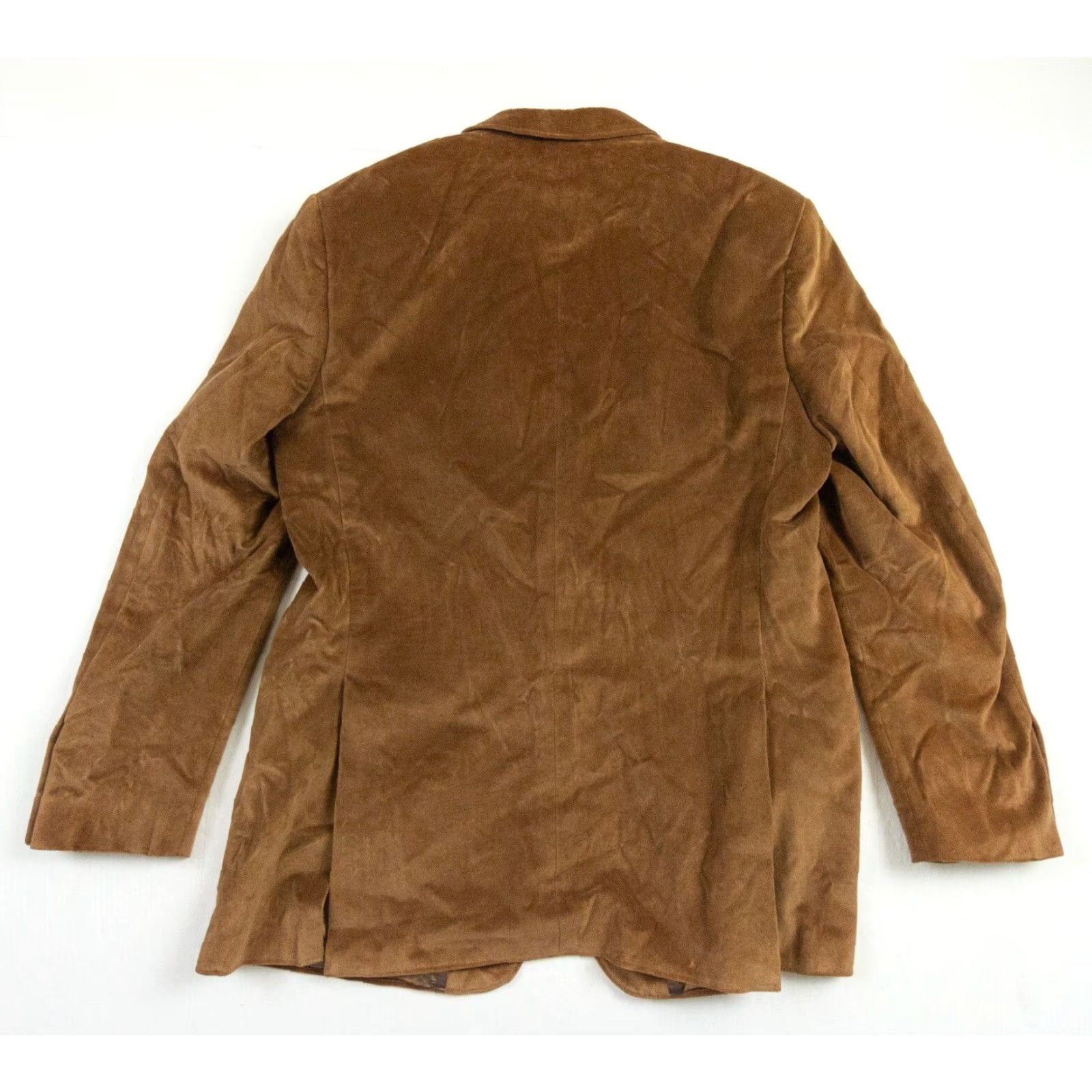 Vintage Scabal Men's Blazer Jacket 52R Brown Cotton Regular Fit Preppy Size 50R - 5 Thumbnail