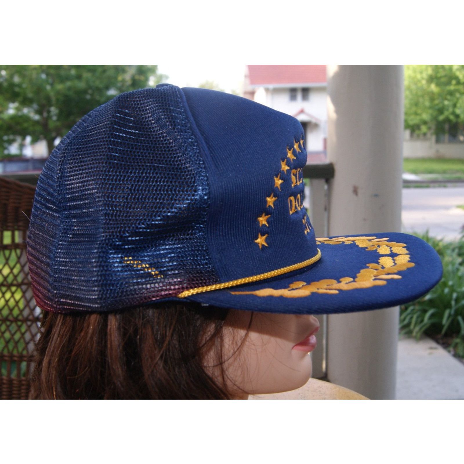 Vintage VTG SILVER DOLLAR CITY Gold Leaf Rope Trucker Hat Cap NEW Size ONE SIZE - 3 Thumbnail