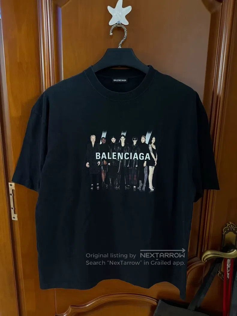 Balenciaga Balenciaga Portrait Short-Sleeve Tee Size US M / EU 48-50 / 2 - 1 Thumbnail