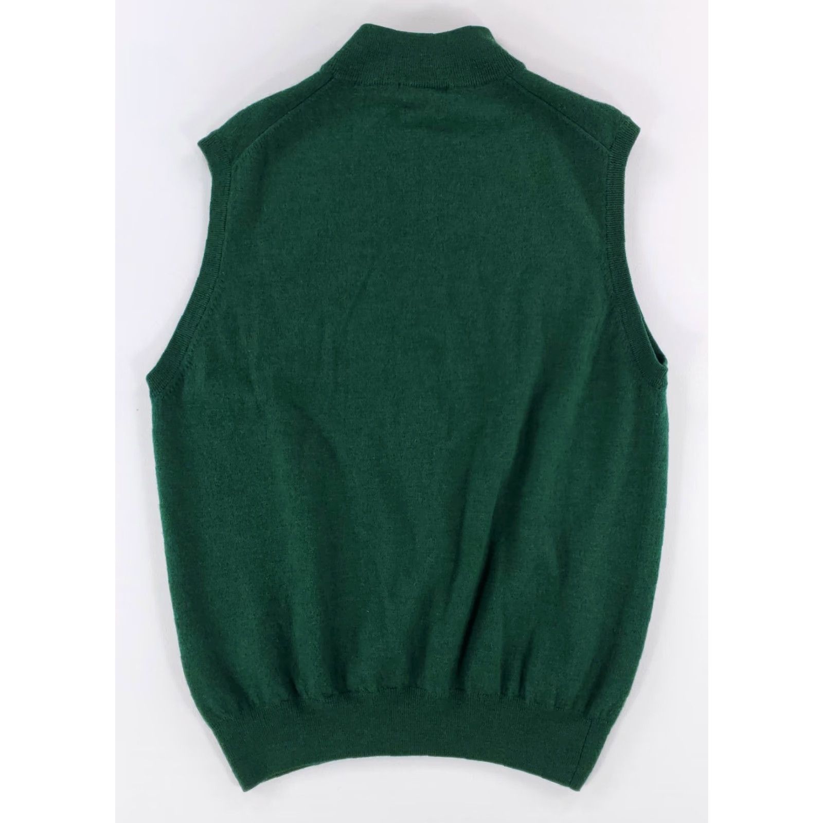 Peter Millar Peter Millar Sweater Vest 1/4 100% Merino Wool Green Mens XL Size US XL / EU 56 / 4 - 4 Thumbnail
