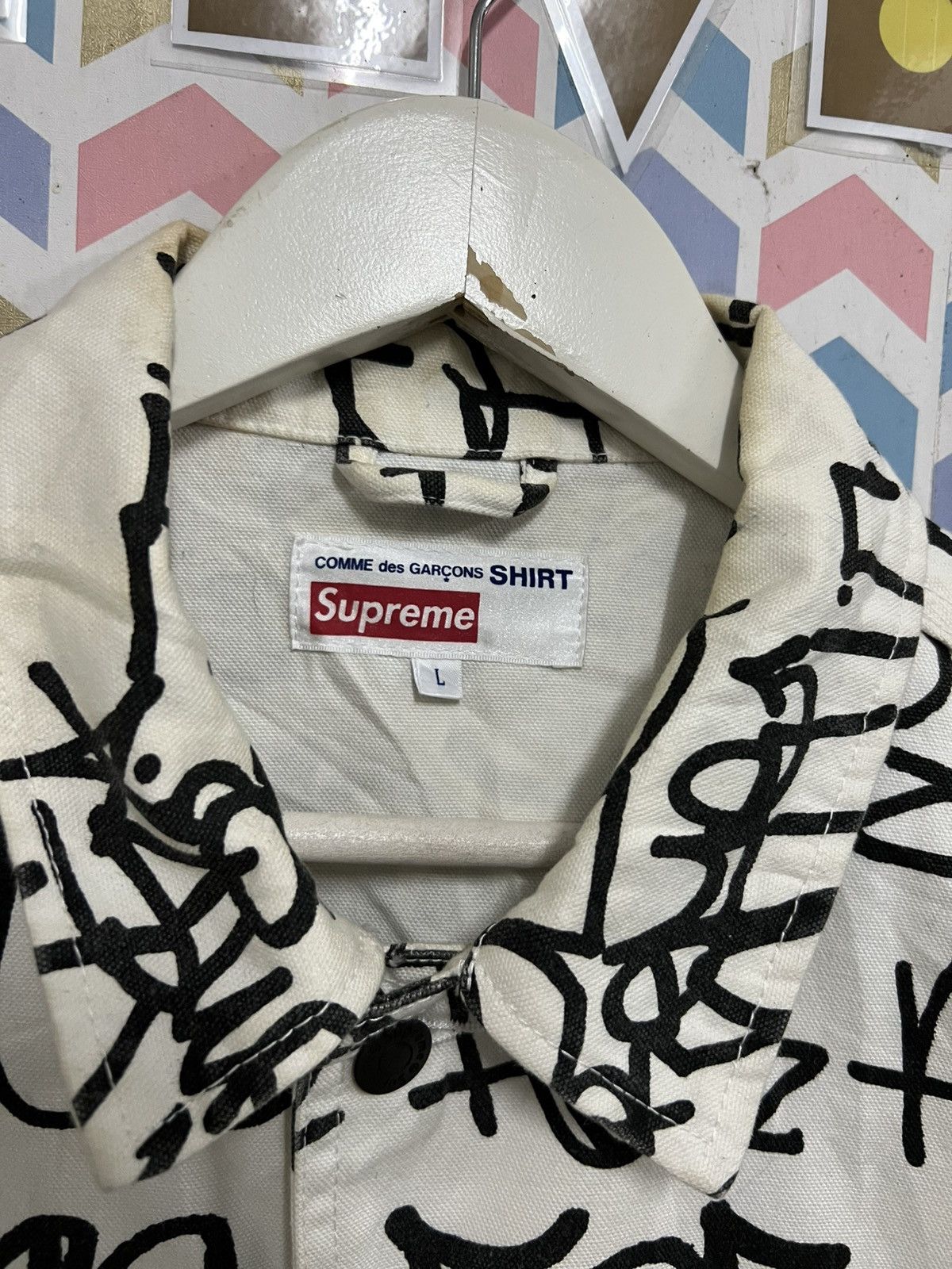 Comme des Garcons SHIRT × Supreme Supreme Comme des Garcons Shirt Printed Canvas Chore Size US L / EU 52-54 / 3 - 6 Thumbnail