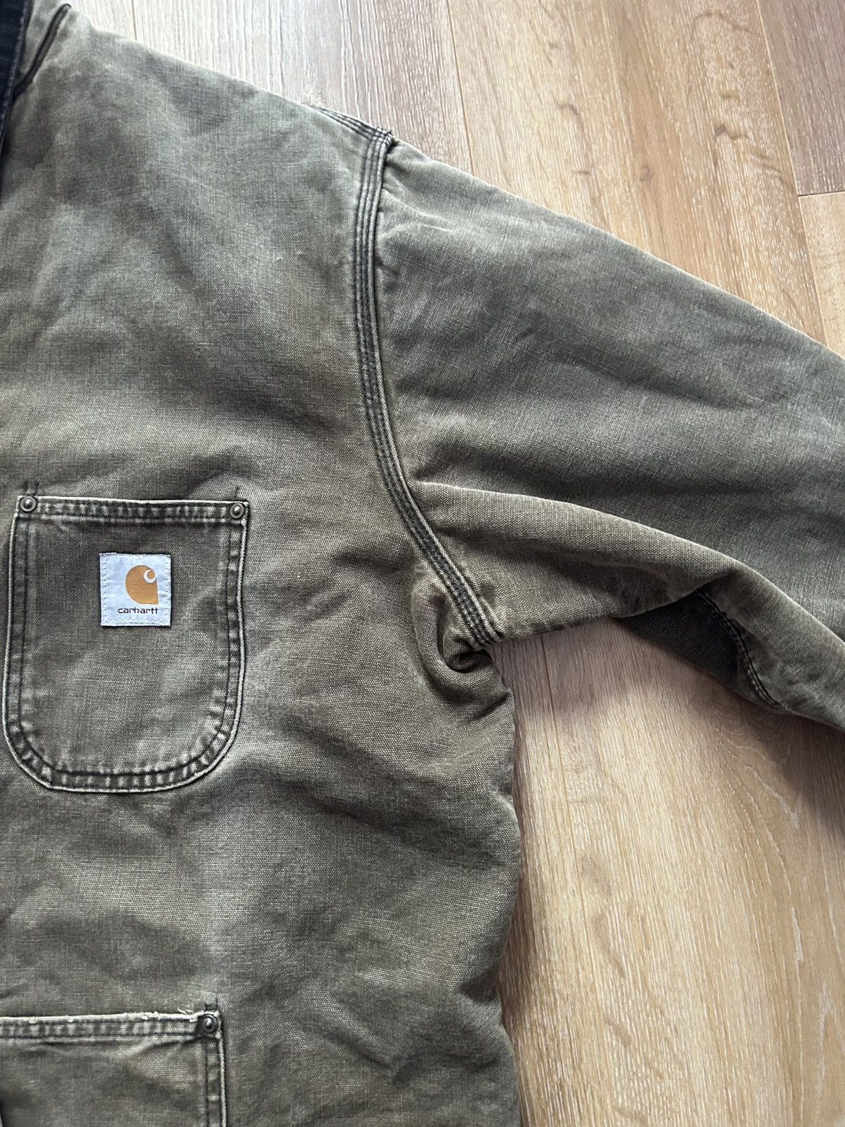 Carhartt Vintage Carhartt Jacket Men 46 C01 BLK Canvas Chore Blanket Size US XXL / EU 58 / 5 - 16 Thumbnail