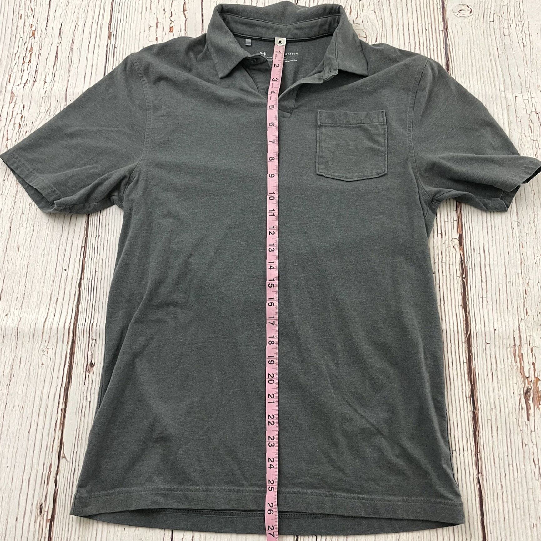 Under Armour Under Armour HeatGear Short Sleeve Polo Shirt Mens S Gray Button-Up Pocket Shirt Sports Men's Small Gray Under Armour EasyCare Eight? Size US S / EU 44-46 / 1 - 4 Thumbnail