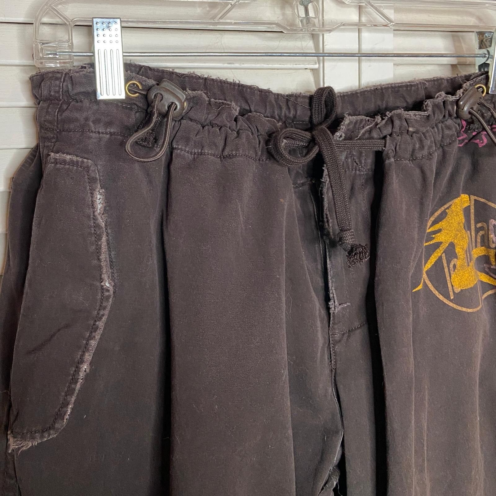 Ringspun Vintage 2000s Distressed Grapic Printed Cargo Pants Size US 32 / EU 48 - 4 Thumbnail