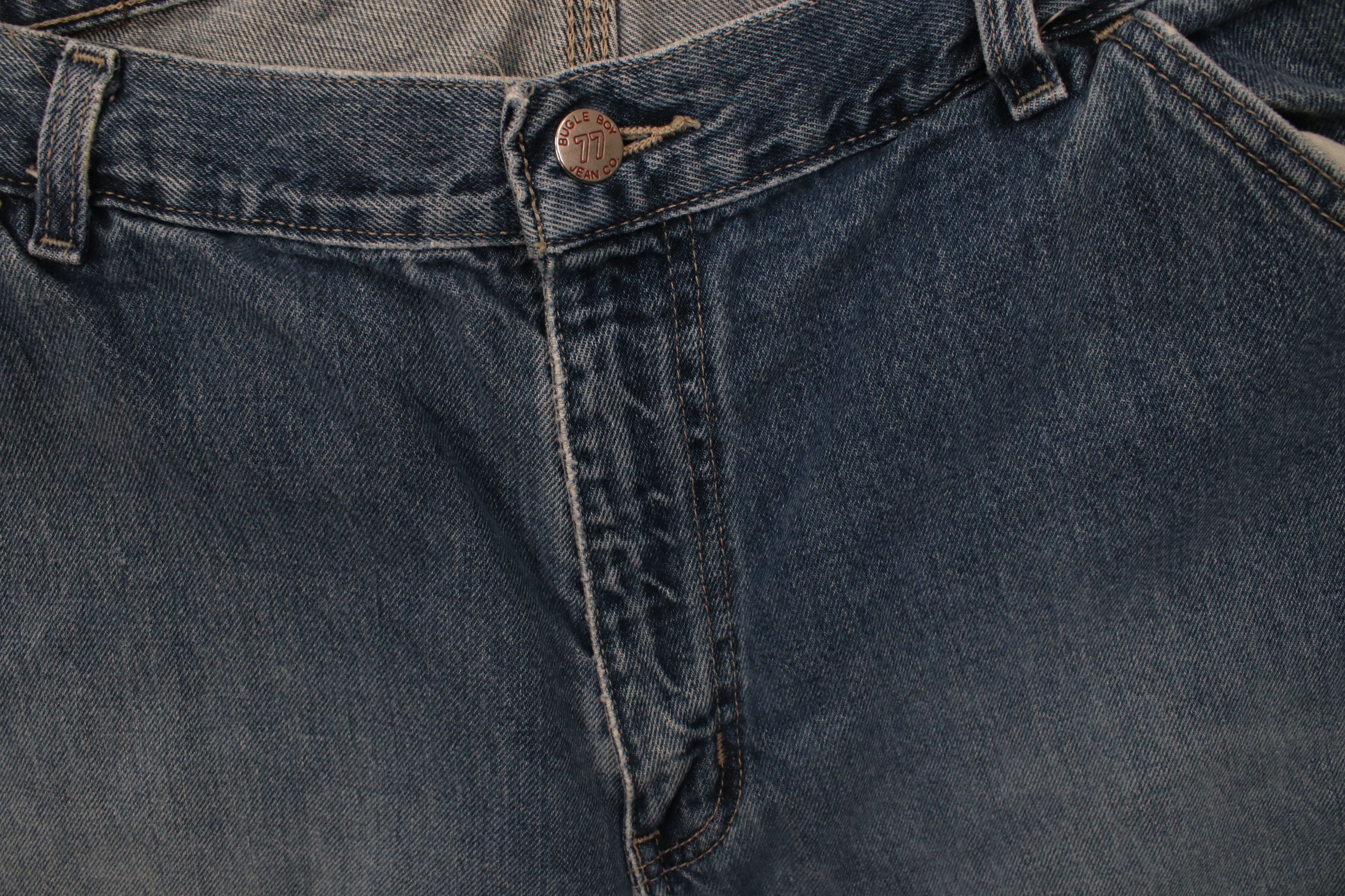 Vintage Vintage 90s Streetwear Wide Leg Dungaree Denim Jeans Blue Size US 34 / EU 50 - 7 Thumbnail