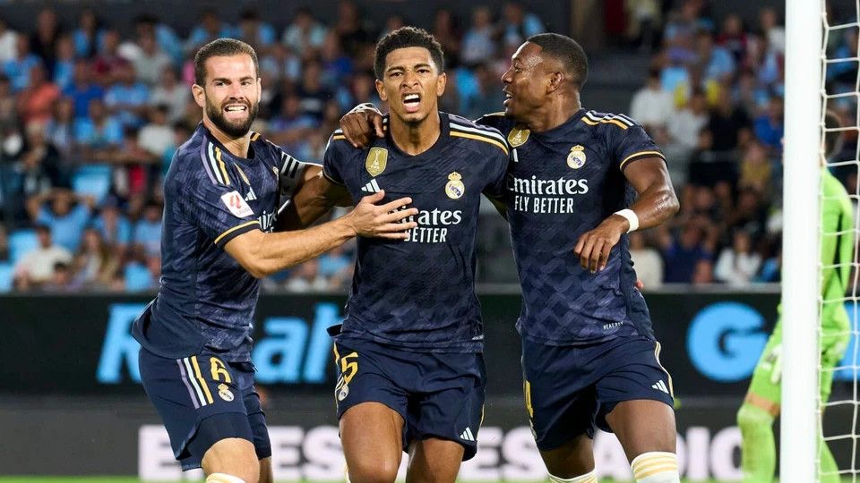 Adidas × All Sport REAL MADRID 2023 2024 AWAY FOOTBALL SHIRT SOCCER JERSEY Size US S / EU 44-46 / 1 - 8 Thumbnail