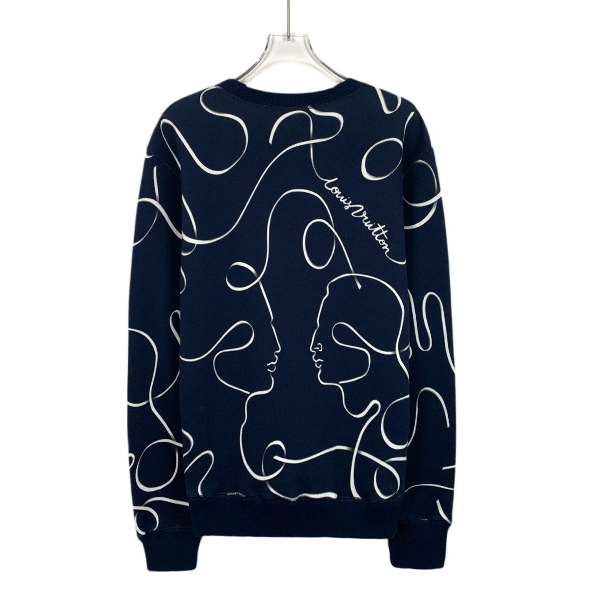 Louis Vuitton Louis Vuitton Navy Floral Print All Over Sweatshirt Size US M / EU 48-50 / 2 - 2 Thumbnail