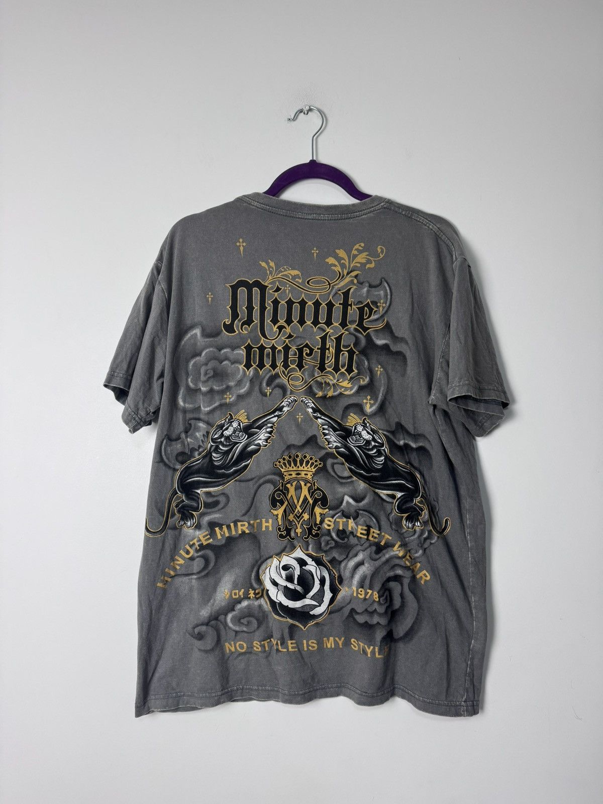Vintage Y2K Minute Mirth Panther Graphic Tee Size US L / EU 52-54 / 3 - 6 Thumbnail