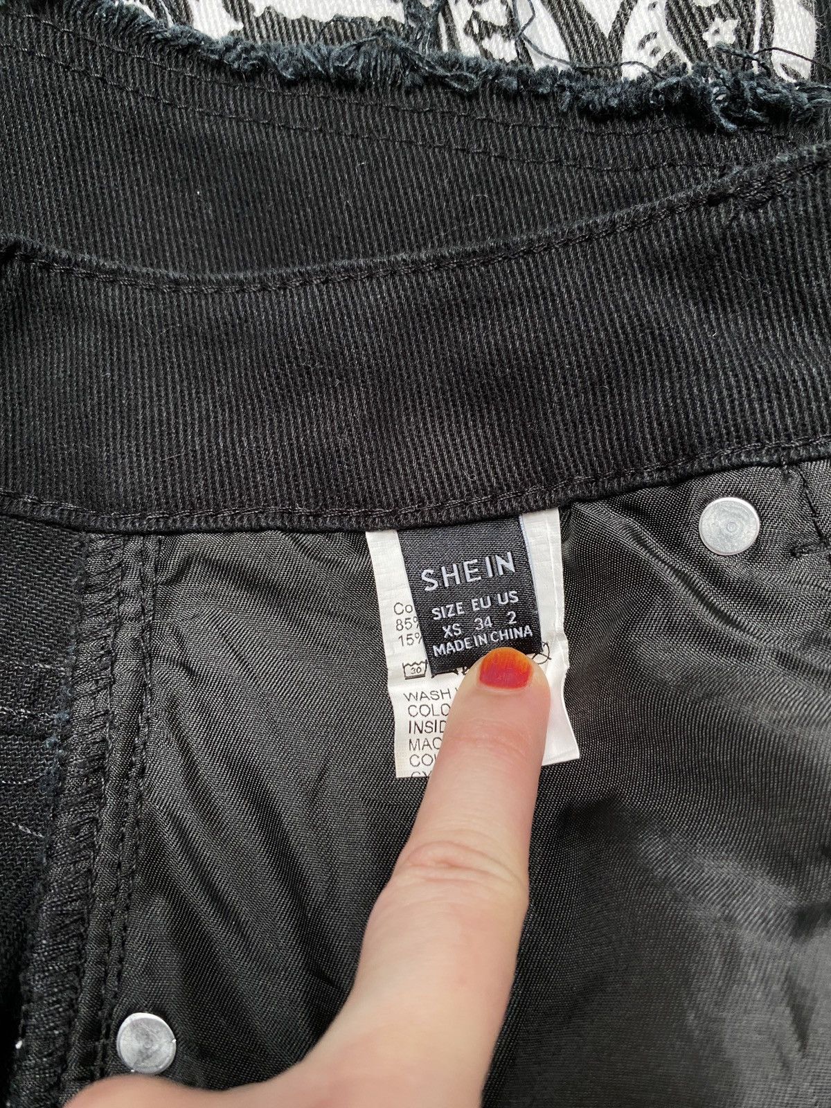 Designer × Shein × Vintage Vintage Brand Shein Patchwork Jeans 2000s Size US 26 / EU 42 - 8 Thumbnail