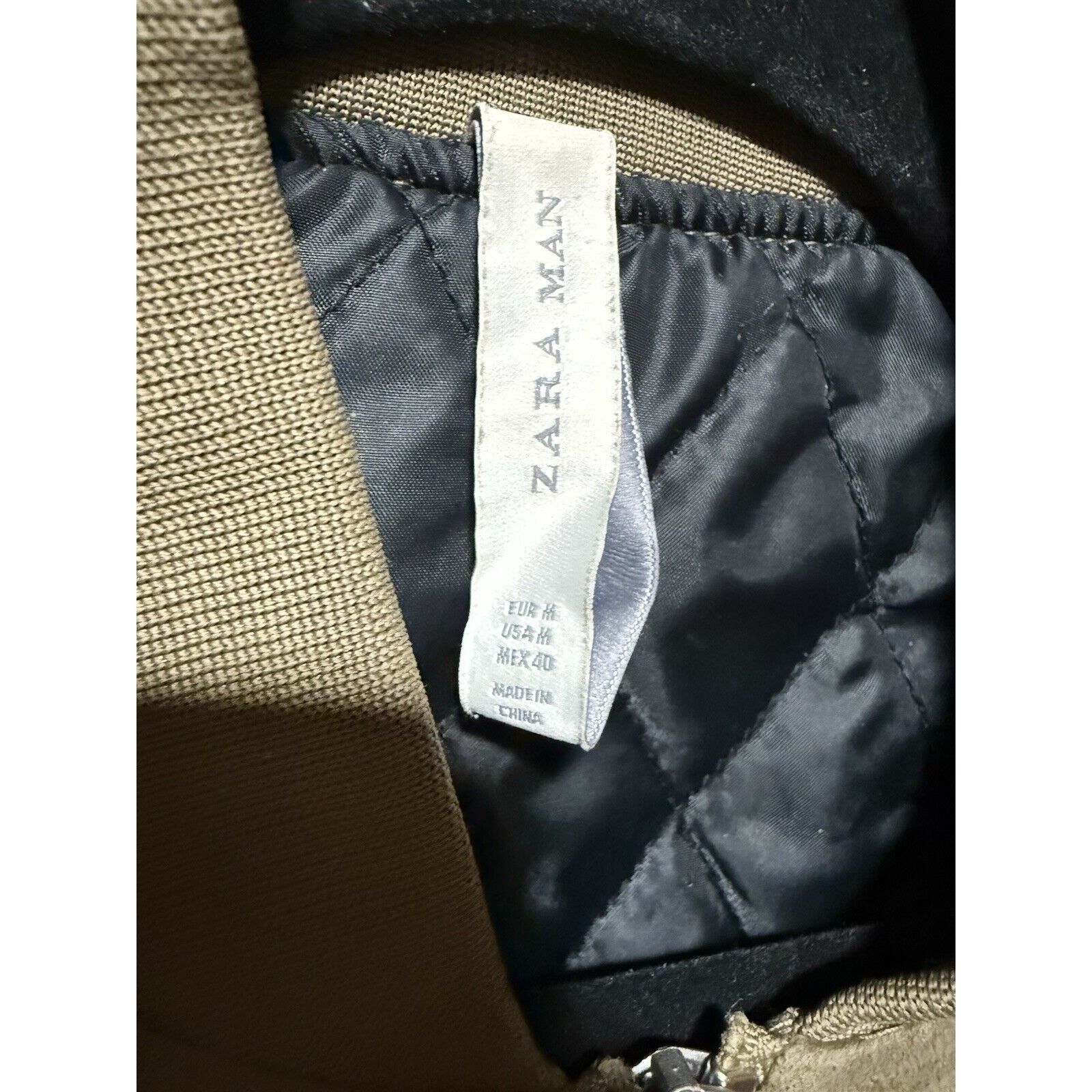 Zara MENS ZARA GREEN BOMBER JACKET SIZE MEDIUM STREETWEAR FASHION Size US M / EU 48-50 / 2 - 2 Thumbnail