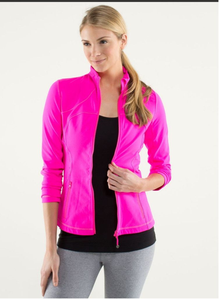 Lululemon EUC Lululemon Forme Jacket Raspberry 20in PTP med-lg Size M / US 6-8 / IT 42-44 - 1 Thumbnail