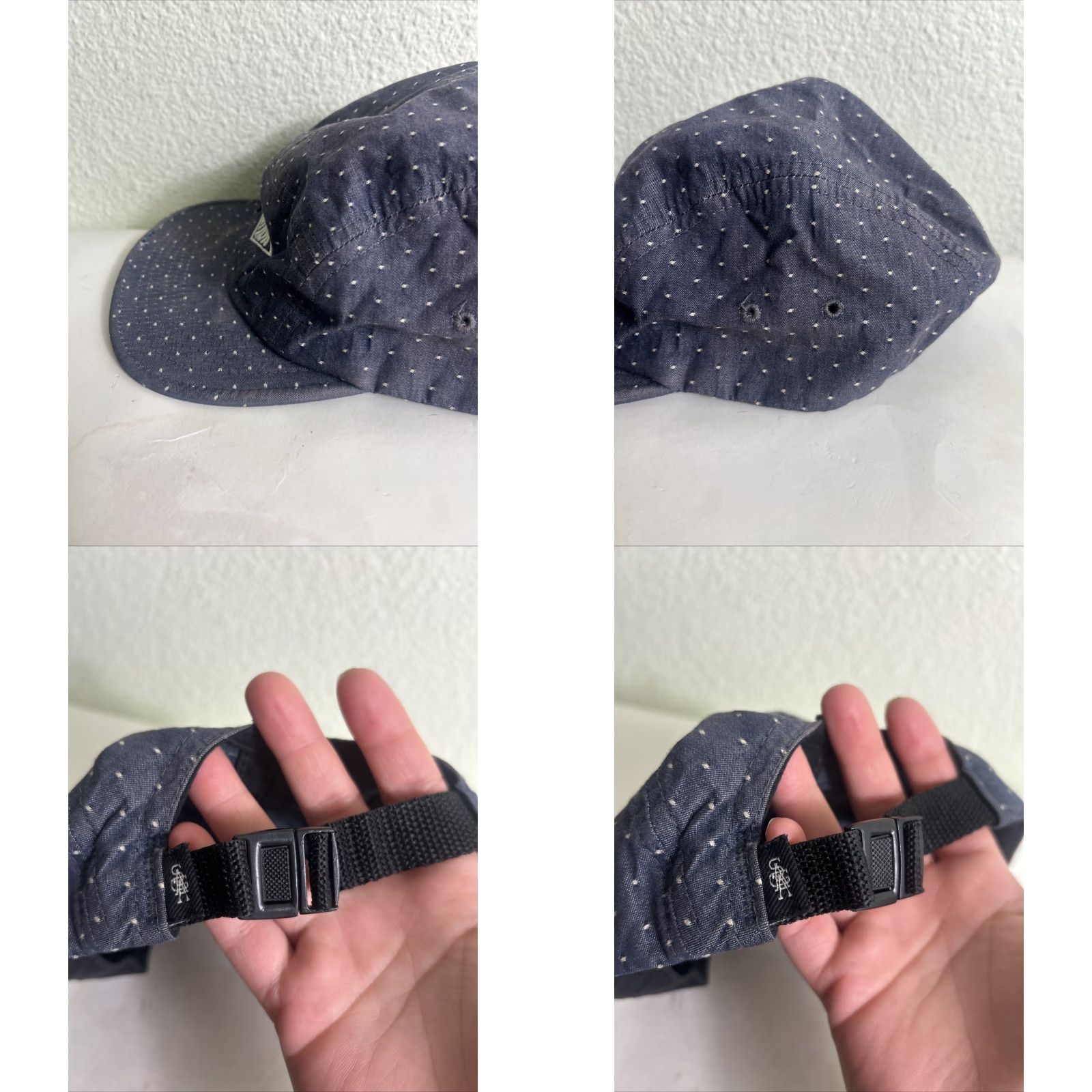 Vintage **WHITE SAGA ADJUSTABLE 5 PANEL STRAP BACK HAT GRAY COTTON MEN ONE SIZE** User: WHITE SAGA ADJUSTABLE 5 PANEL STRAP BACK HAT GRAY COTTON MEN ONE SIZE Size ONE SIZE - 8 Thumbnail
