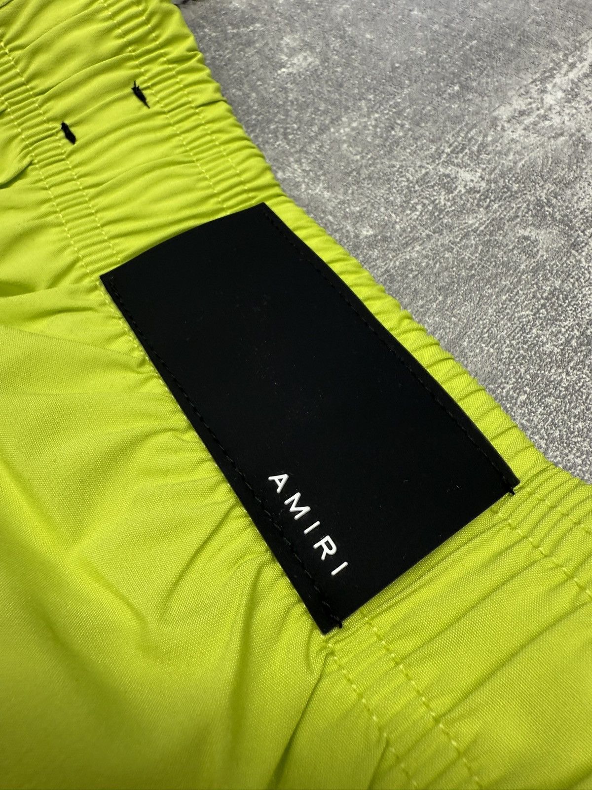Amiri Amiri MA Bar Logo Swim Shorts Lime. Size L. BNWT. RRP $575 Size US 34 / EU 50 - 5 Thumbnail