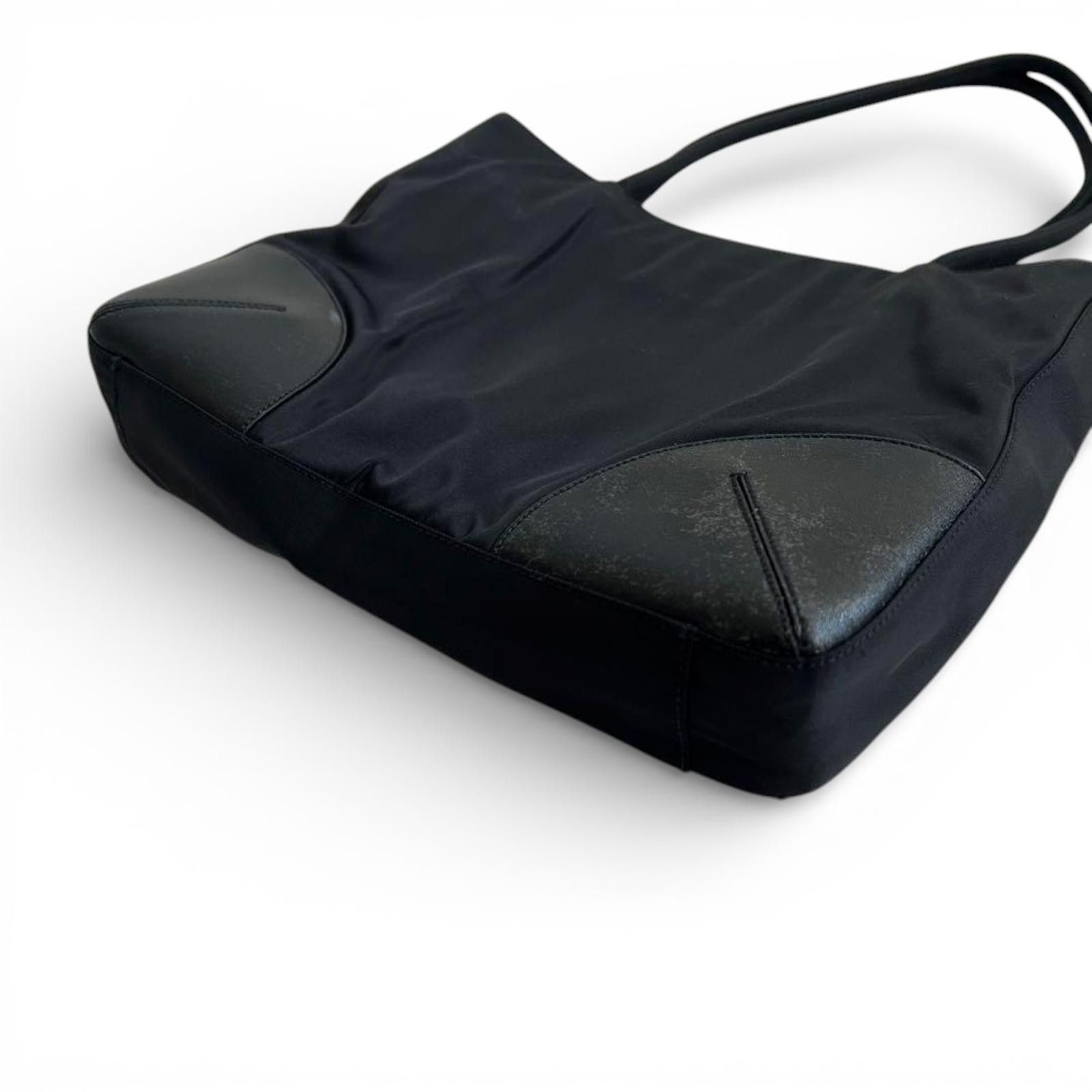Prada Prada - Black Nylon Tote Bag Size ONE SIZE - 9 Thumbnail