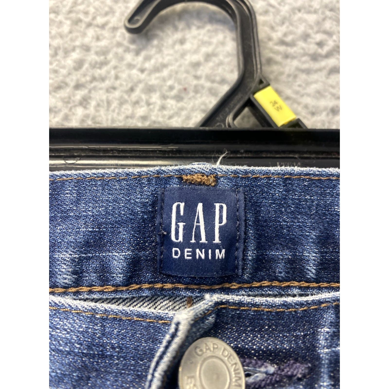 Gap GAP Slim Fit Jeans Mens 29X32 Light Wash Blue Straight Denim USA Size US 29 - 3 Thumbnail