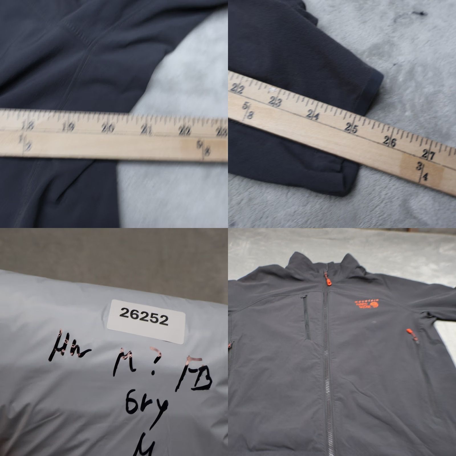Mountain Hardwear Mountain Hardwear Jacket Mens Medium Grey Softshell Wind Rain Outdoor Hiking Size US M / EU 48-50 / 2 - 10 Thumbnail
