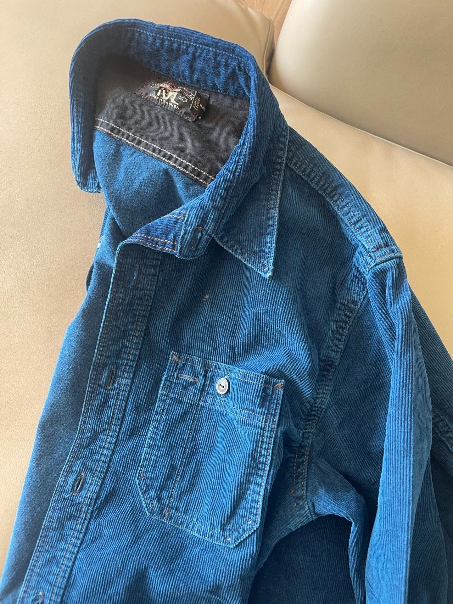 RRL Ralph Lauren RRL Indigo Dyed Corduroy Item Size US S / EU 44-46 / 1 - 5 Thumbnail