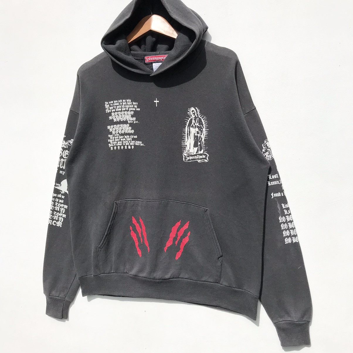 WWE Y2K Vintage Johnny Spade WWE Hoodie Sweatshirt SunFaded Size US L / EU 52-54 / 3 - 7 Thumbnail