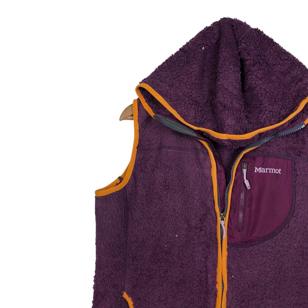 Japanese Brand × Vintage 📌Rich Purple Vintage Dip Pile Sherpa Vest Jacket Marmot Size US L / EU 52-54 / 3 - 8 Thumbnail