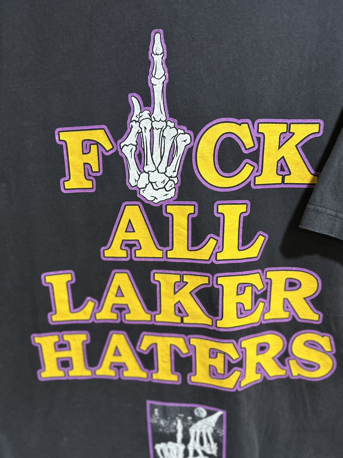 NBA F*cuk All Lakers Haters Nba Faded Tee Size US XXL / EU 58 / 5 - 2 Thumbnail