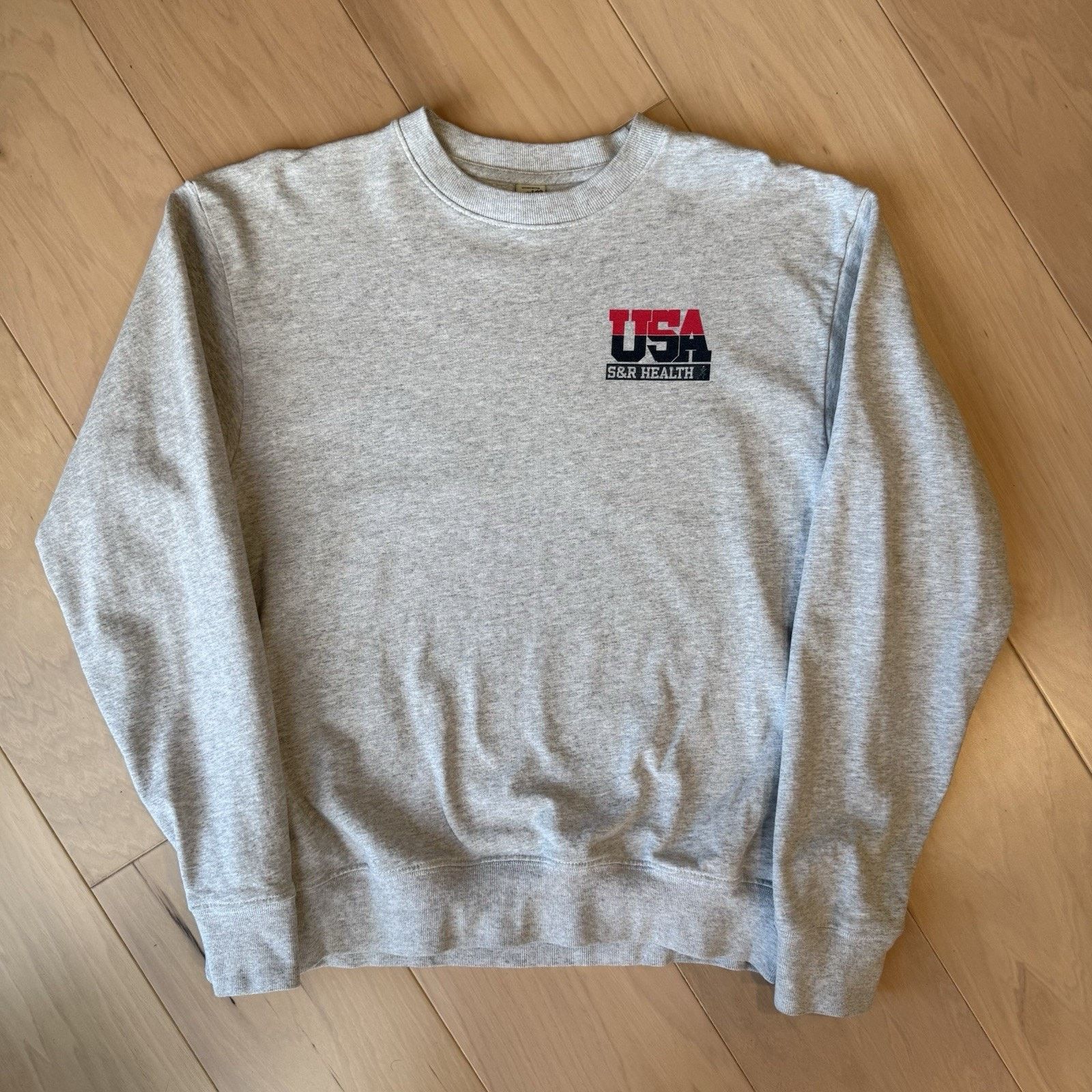 Sporty & Rich Sporty & Rich Sweatshirt Small Gray Minimalist Made in USA Size S / US 4 / IT 40 - 2 Thumbnail