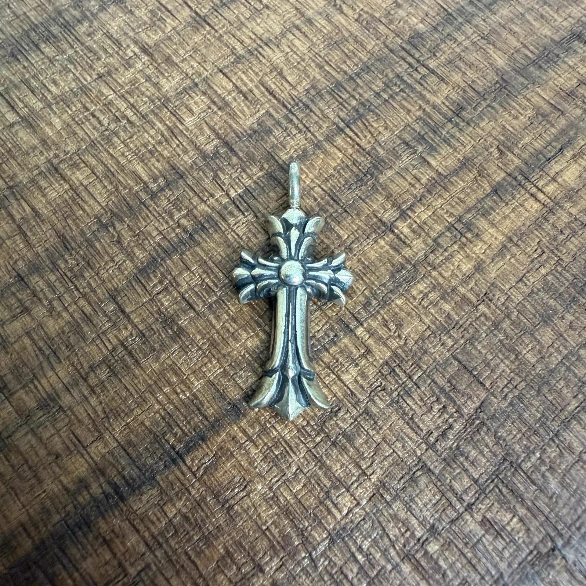 Chrome Hearts Chrome Hearts 925 Silver Small Double Layer Cross Pendant Size ONE SIZE - 3 Thumbnail