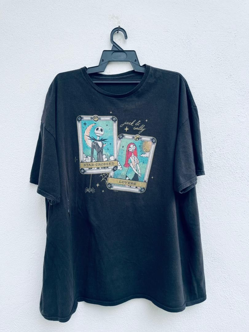 Japanese Brand Vintage Jack & Sally Nightmare Before Christmas Shirt Size US XL / EU 56 / 4 - 1 Thumbnail