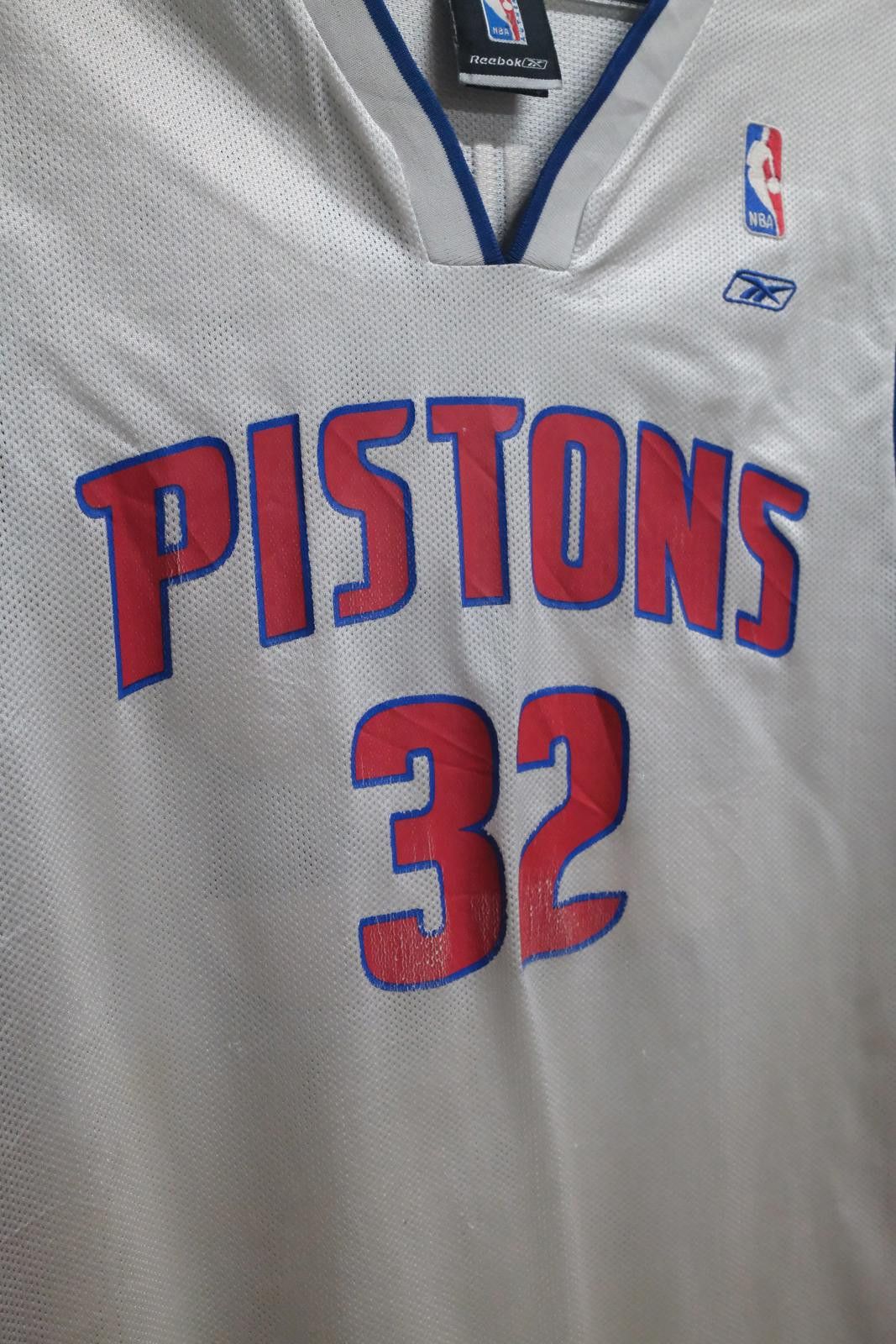 Reebok 04 Reebok Detroit Piston Hamilton #32 Basketball Jersey Size ONE SIZE - 4 Thumbnail
