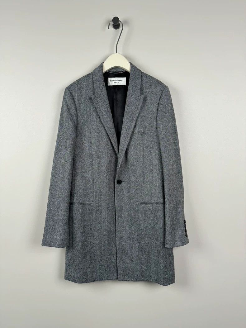 Saint Laurent Paris Saint Laurent Paris Herringbone wool suit-2506 Size US S / EU 44-46 / 1 - 1 Thumbnail