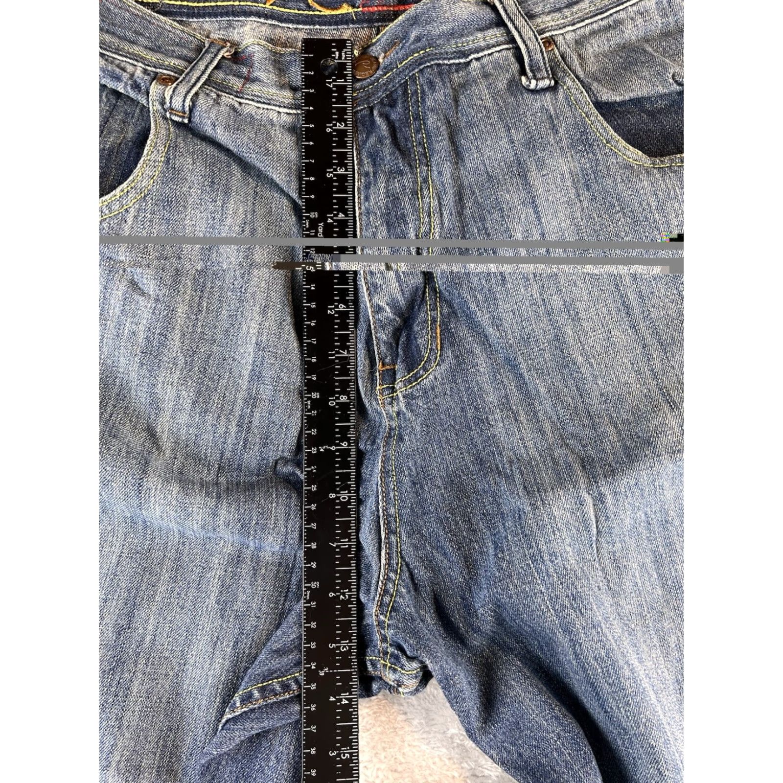 Vintage VINTAGE Request Jeans Mens 36 Regular Jeans Blue Wide-Leg 90s Hip Hop Retro Baggy City College Size US 36 / EU 52 - 5 Thumbnail