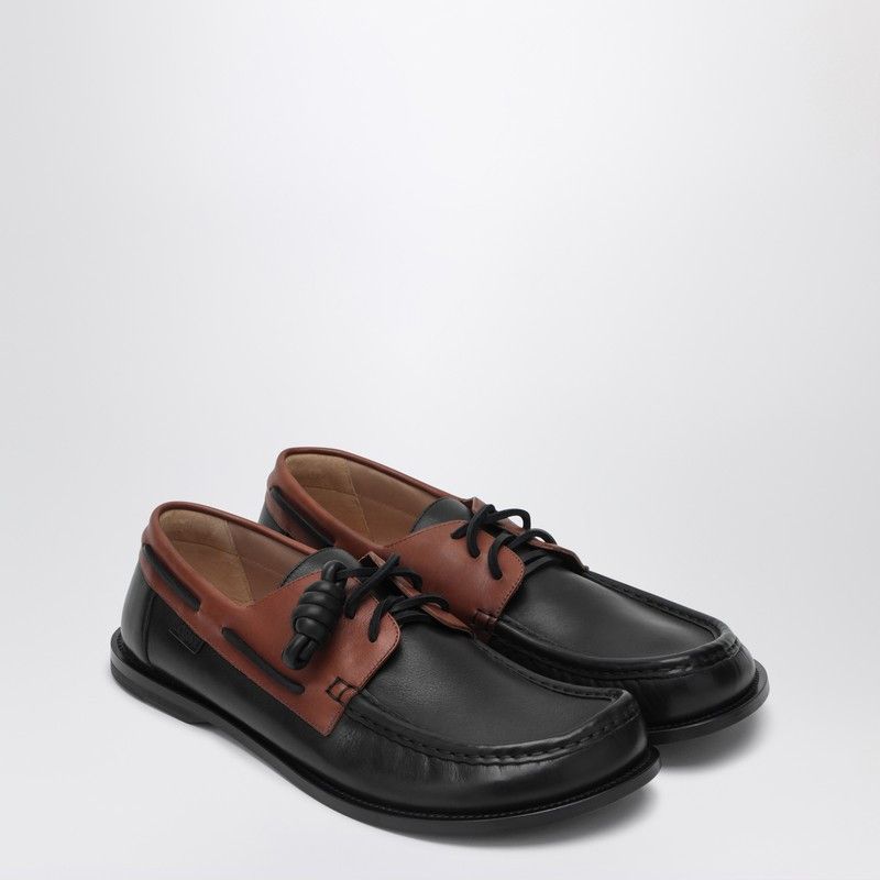 Loewe Loewe Campo Boat Shoe In Brown/Black Size US 9 / EU 42 - 1 Thumbnail