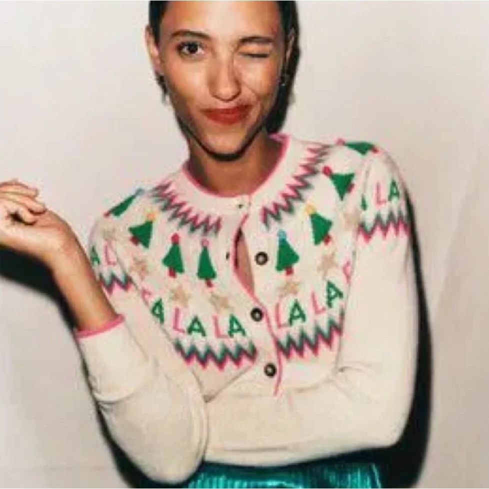 Boden New Boden Edie Fair Isle Alpaca Blend Holiday Cardigan Sweat Size S / US 4 / IT 40 - 12 Thumbnail