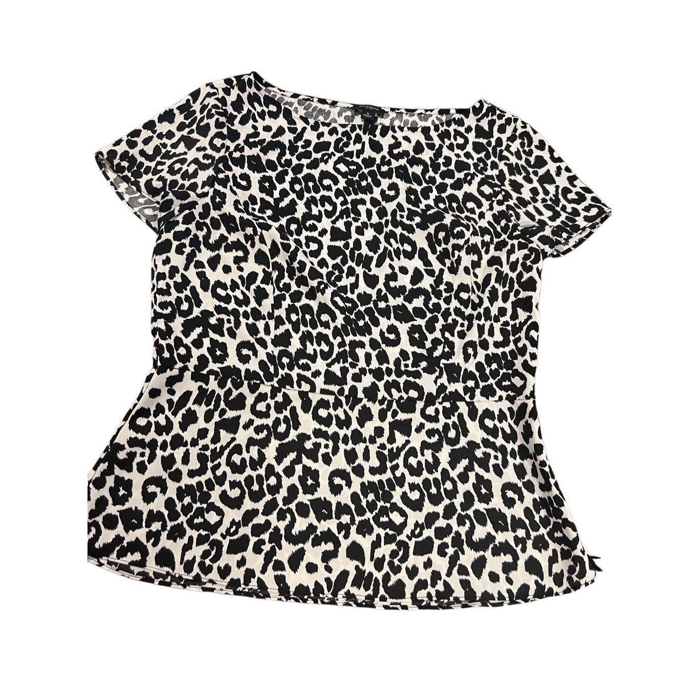 Ann Taylor Ann Taylor cheetah print blouse top size 8 Size S / US 4 / IT 40 - 1 Thumbnail