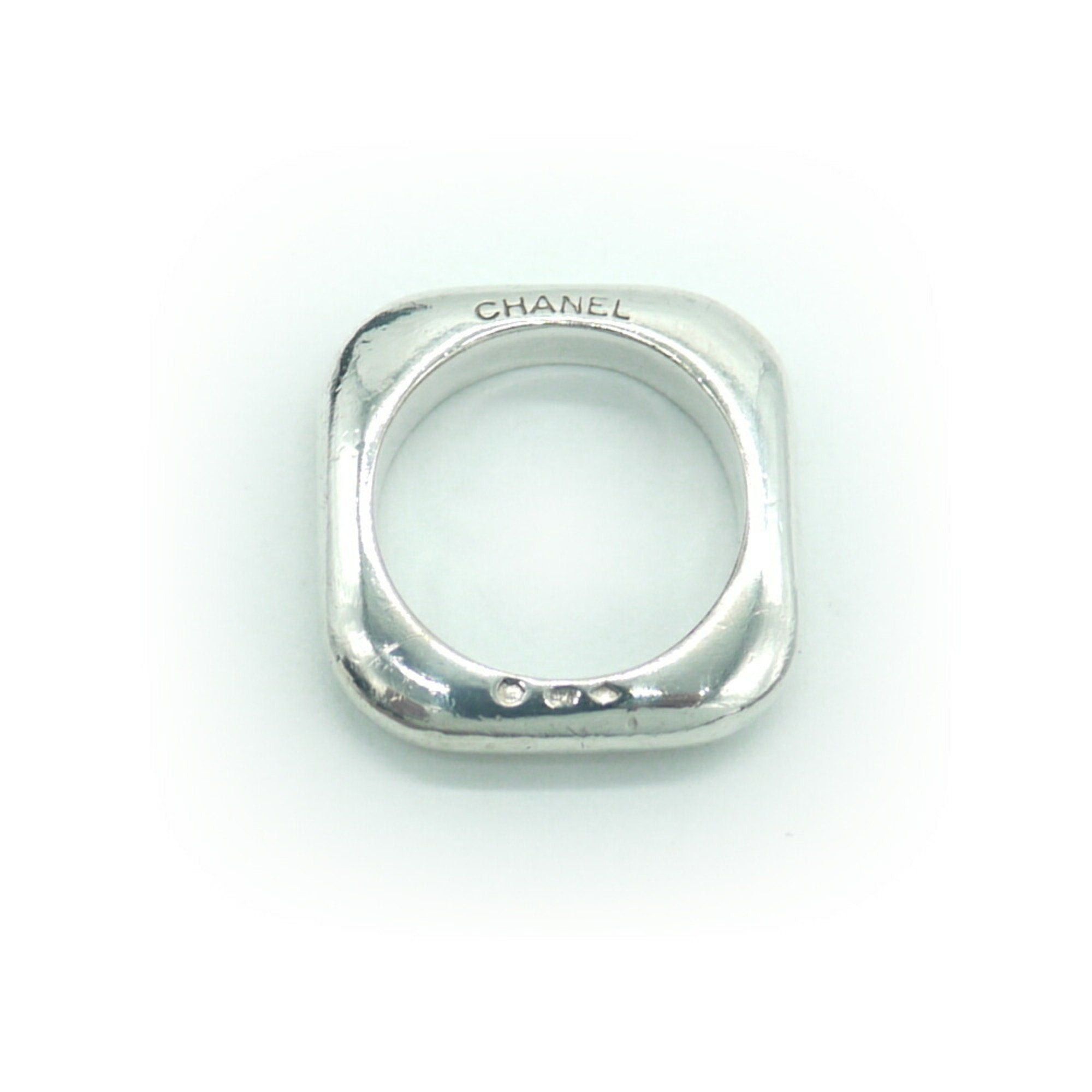 image of Chanel Silver 925 Square Ring No. 16, Women's