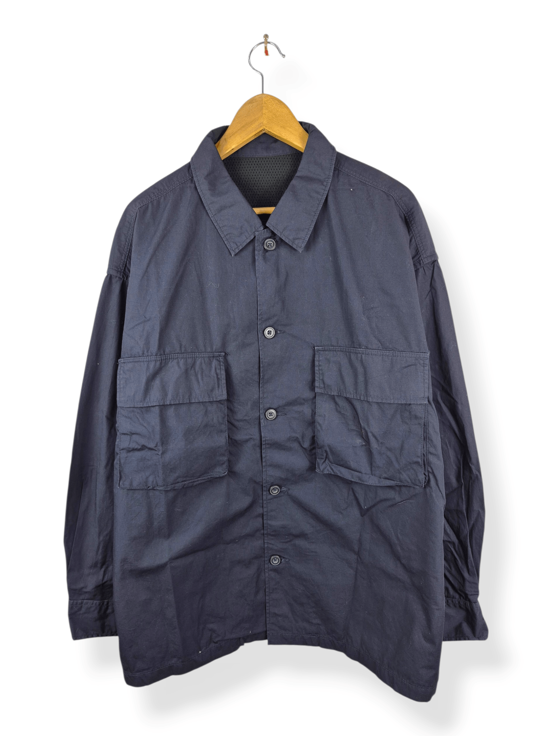 GU 🔥 GU Vintage Style Navy Workwear Utility Jacket Size US XL / EU 56 / 4 - 1 Thumbnail