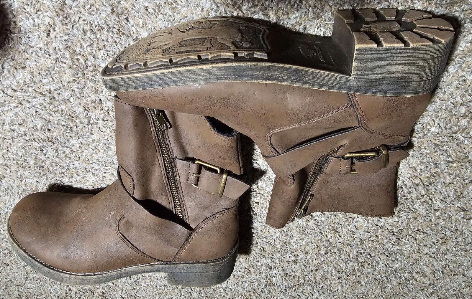 Designer RocketDog ankle zip apple tree sole boots US7 UK4.5 Size US 7 / IT 37 - 2 Thumbnail