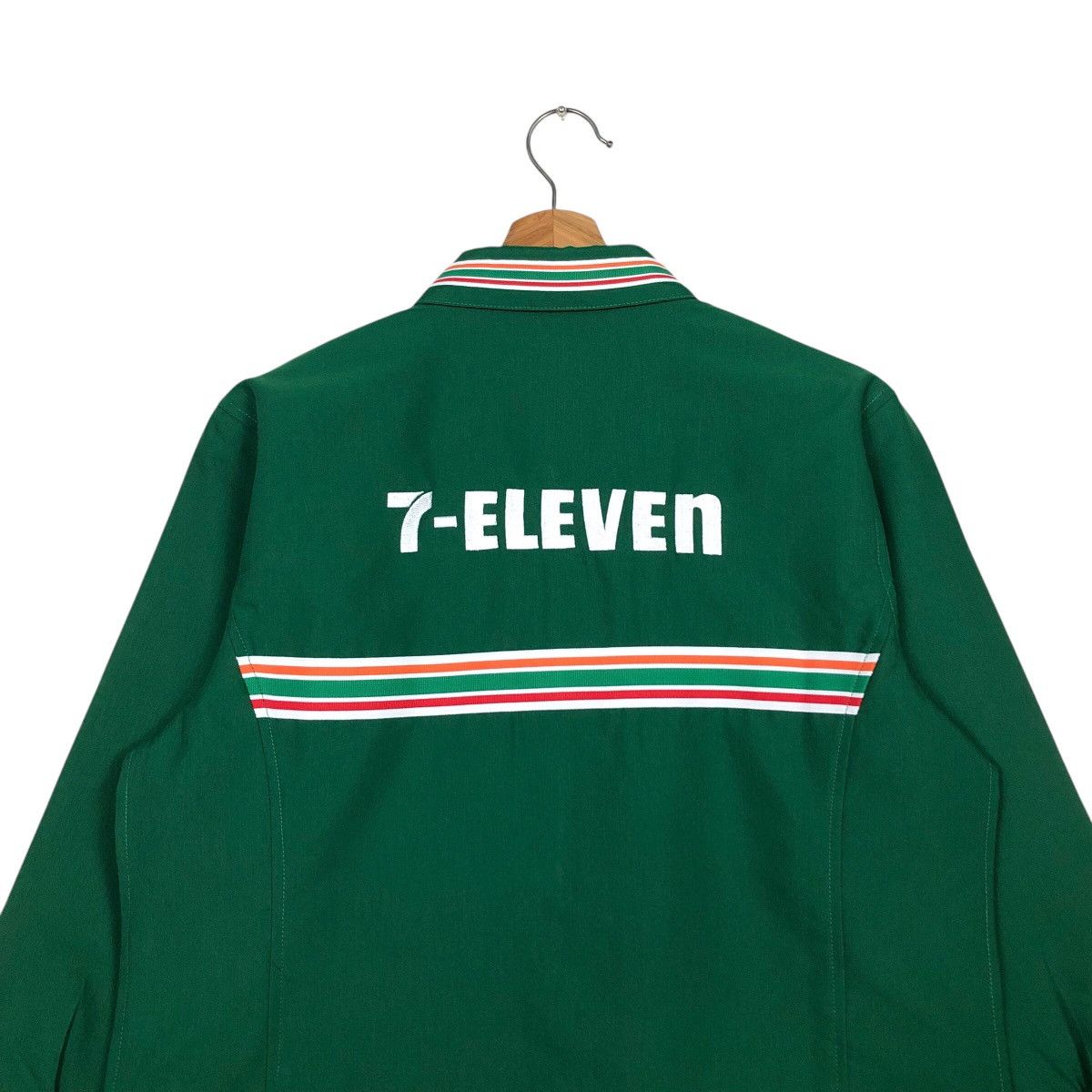 Japanese Brand 📌Vintage Worker Zipper Light Jacket 7-Eleven Japan Big Logo Size US M / EU 48-50 / 2 - 10 Thumbnail