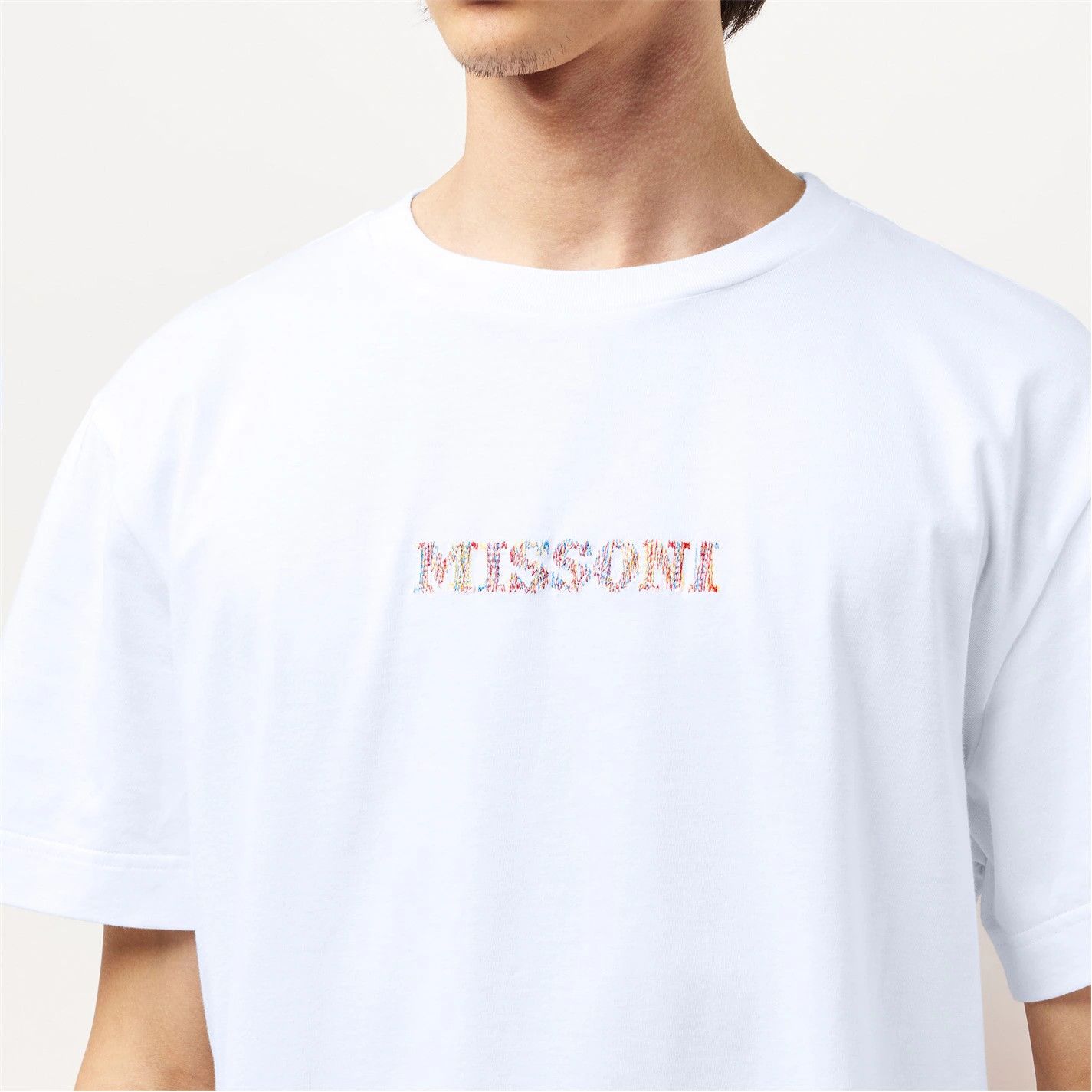 Missoni o1g2r1mq0426 Short Sleeve T-Shirt in Optic White Size US XXL / EU 58 / 5 - 4 Thumbnail