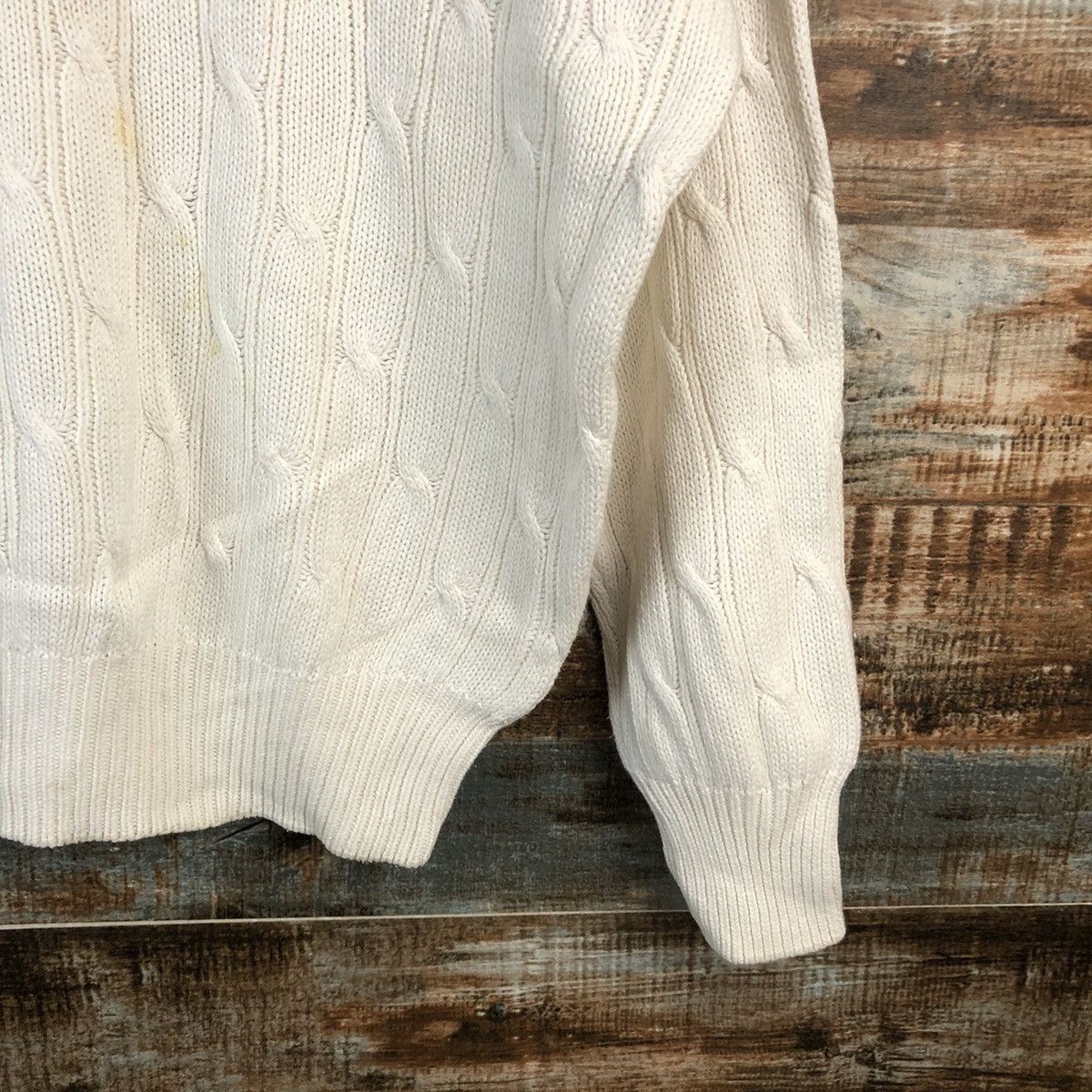 Vintage DL NPL White vintage sweatshirt Knitwear #C560 Size US L / EU 52-54 / 3 - 6 Thumbnail