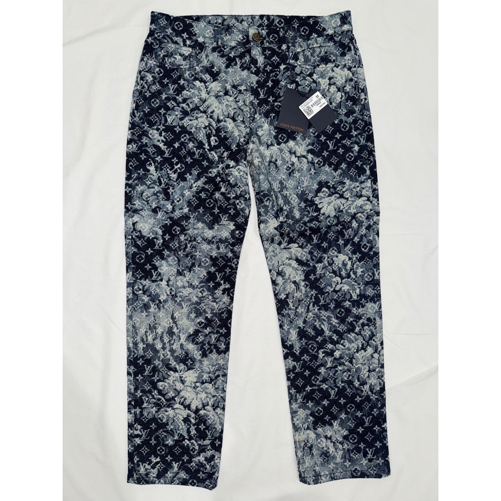 Louis Vuitton Louis Vuitton Tapestry Regular Denim Blue Monogram Logo Size US 32 / EU 48 - 7 Thumbnail