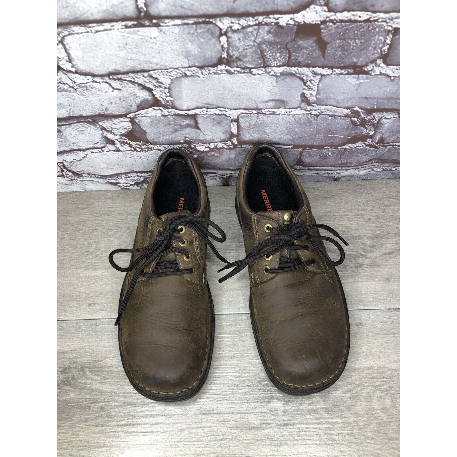 Merrell Merrell Brown Leather World Rambler Lace Up Casual Shoes Men Size US 9 / EU 42 - 15 Thumbnail