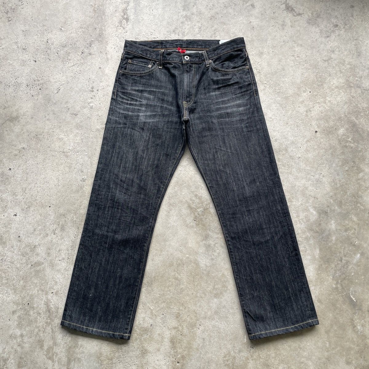 Japanese Brand W33x28.5💥 Vintage Japanese Brand Black Jeans Pants Denim Size US 33 - 1 Thumbnail